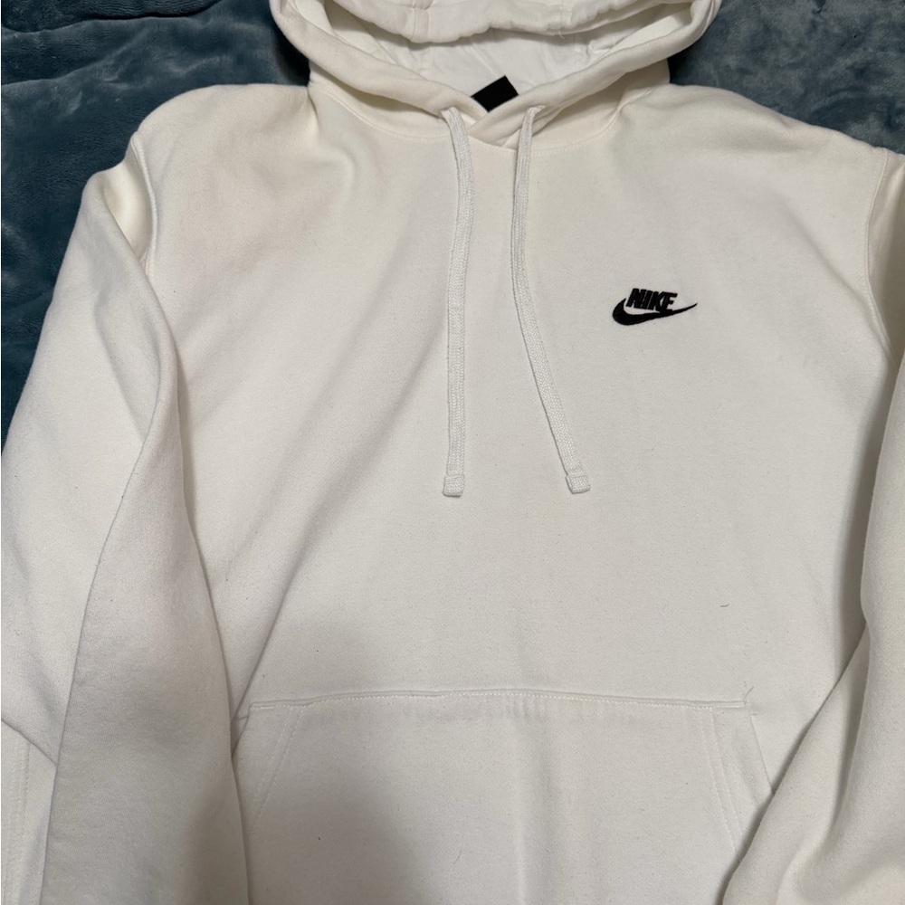 Nike Men's Cream Hoodie Sweater